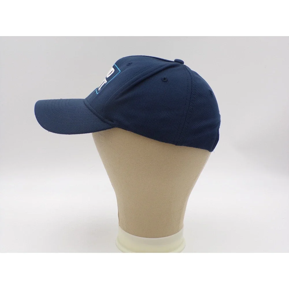 Bud Light Navy Blue Mesh Snapback Baseball Hat Embroidered Logo H3 Headwear